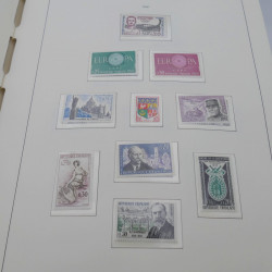 Collection timbres de France neufs** 1960-1989 en album Leuchtturm.