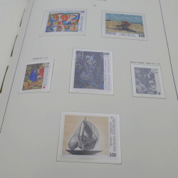 Collection timbres de France neufs** 1960-1989 en album Leuchtturm.