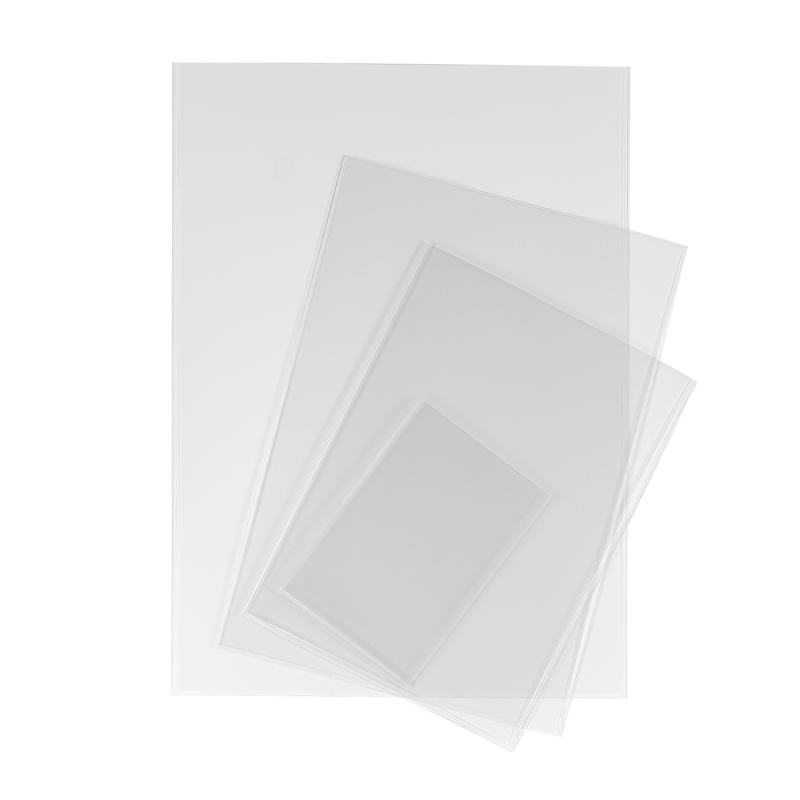 Sac à documents en plastique personnalisé Foska PP A4 pochette transparente avec bouton-pression