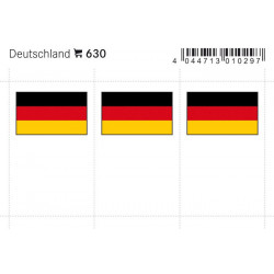Feuillet de drapeaux Allemagne en couleurs pour reliures.