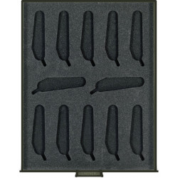 Vitrine pour présenter 12 couteaux Suisse Victorinox 84mm.