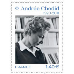 Timbre Andrée Chedid en feuillet de France N°F1 neuf**.
