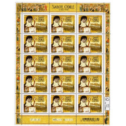 Timbre Saint Odile en feuillet de France N°F4 neuf**.