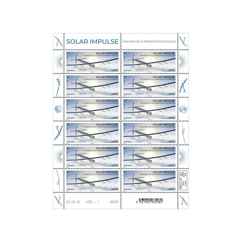 Timbre Solar Impulse en feuillet de France N°F30 neuf**.