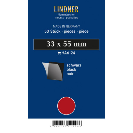 Leuchtturm 341467 – 100 Cartes D'Insertion 4 Bandes PVC Transparent Pour Timbres-Poste 158 X 113 Mm – Protection Premium Philatélie
