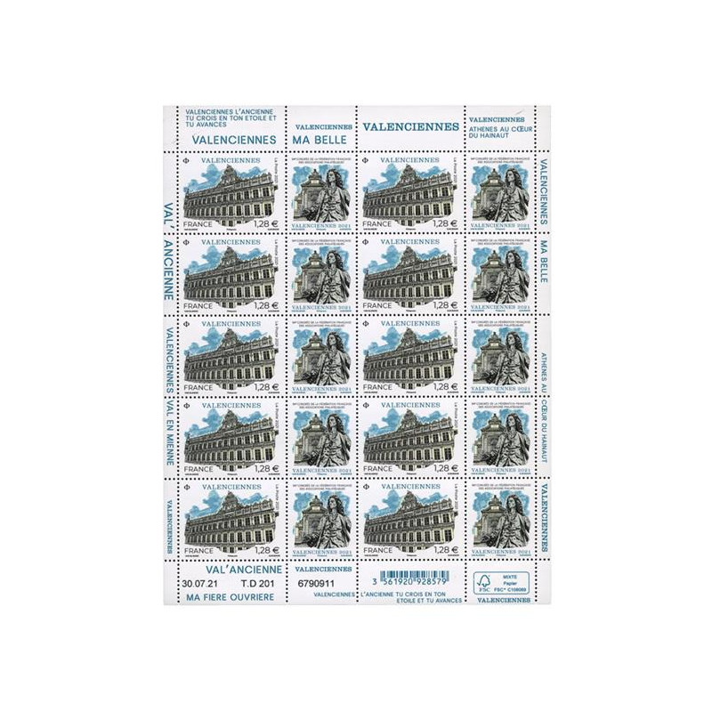 Timbre Congrès de la F.F.A.P. en feuillet de France N°F41 neuf**.