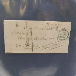 Lot 25 oblitérations de Paris sur plis du 19ème siècle.