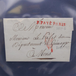 Lot 25 oblitérations de Paris sur plis du 19ème siècle.