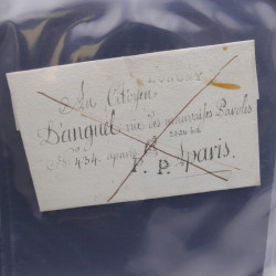 Lot 25 oblitérations de Paris sur plis du 19ème siècle.