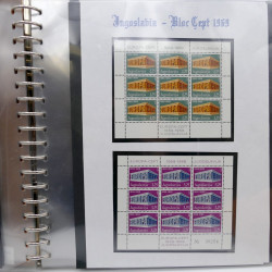 Collection feuillets de timbres Europa 1960-1999 en 13 albums.