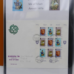 Collection feuillets de timbres Europa 1960-1999 en 13 albums.