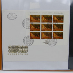 Collection feuillets de timbres Europa 1960-1999 en 13 albums.