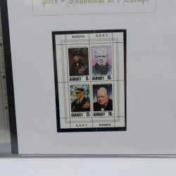 Collection feuillets de timbres Europa 1960-1999 en 13 albums.