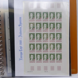 Collection feuillets de timbres Europa 1960-1999 en 13 albums.