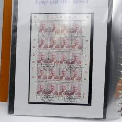 Collection feuillets de timbres Europa 1960-1999 en 13 albums.