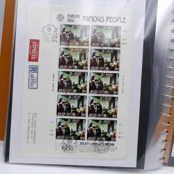 Collection feuillets de timbres Europa 1960-1999 en 13 albums.