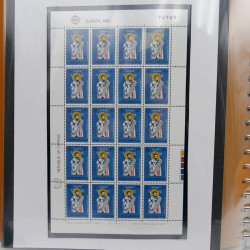 Collection feuillets de timbres Europa 1960-1999 en 13 albums.