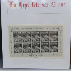 Collection feuillets de timbres Europa 1960-1999 en 13 albums.