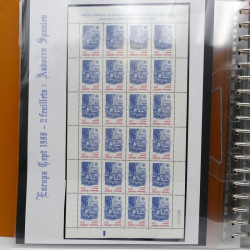 Collection feuillets de timbres Europa 1960-1999 en 13 albums.