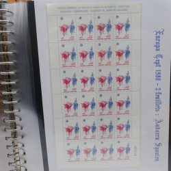 Collection feuillets de timbres Europa 1960-1999 en 13 albums.