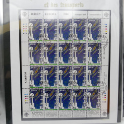 Collection feuillets de timbres Europa 1960-1999 en 13 albums.