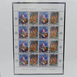 Collection feuillets de timbres Europa 1960-1999 en 13 albums.