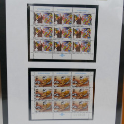 Collection feuillets de timbres Europa 1960-1999 en 13 albums.