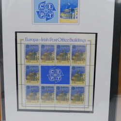 Collection feuillets de timbres Europa 1960-1999 en 13 albums.