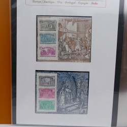 Collection feuillets de timbres Europa 1960-1999 en 13 albums.