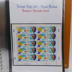 Collection feuillets de timbres Europa 1960-1999 en 13 albums.