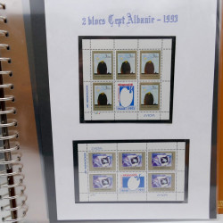 Collection feuillets de timbres Europa 1960-1999 en 13 albums.