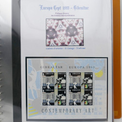 Collection feuillets de timbres Europa 1960-1999 en 13 albums.