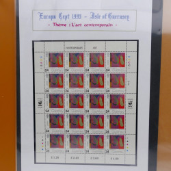 Collection feuillets de timbres Europa 1960-1999 en 13 albums.