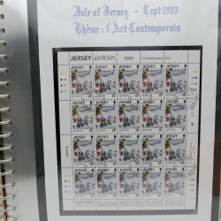 Collection feuillets de timbres Europa 1960-1999 en 13 albums.