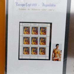 Collection feuillets de timbres Europa 1960-1999 en 13 albums.