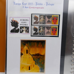 Collection feuillets de timbres Europa 1960-1999 en 13 albums.