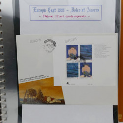 Collection feuillets de timbres Europa 1960-1999 en 13 albums.