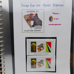 Collection feuillets de timbres Europa 1960-1999 en 13 albums.