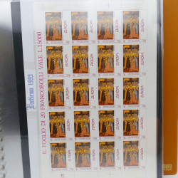 Collection feuillets de timbres Europa 1960-1999 en 13 albums.