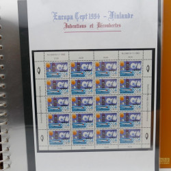 Collection feuillets de timbres Europa 1960-1999 en 13 albums.