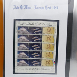 Collection feuillets de timbres Europa 1960-1999 en 13 albums.