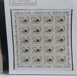 Collection feuillets de timbres Europa 1960-1999 en 13 albums.