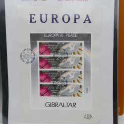 Collection feuillets de timbres Europa 1960-1999 en 13 albums.