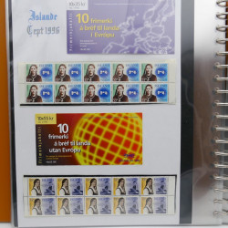 Collection feuillets de timbres Europa 1960-1999 en 13 albums.