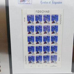 Collection feuillets de timbres Europa 1960-1999 en 13 albums.