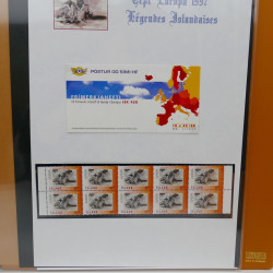 Collection feuillets de timbres Europa 1960-1999 en 13 albums.