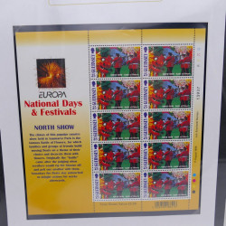 Collection feuillets de timbres Europa 1960-1999 en 13 albums.