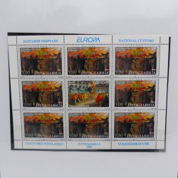 Collection feuillets de timbres Europa 1960-1999 en 13 albums.