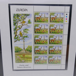 Collection feuillets de timbres Europa 1960-1999 en 13 albums.