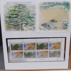 Collection feuillets de timbres Europa 1960-1999 en 13 albums.